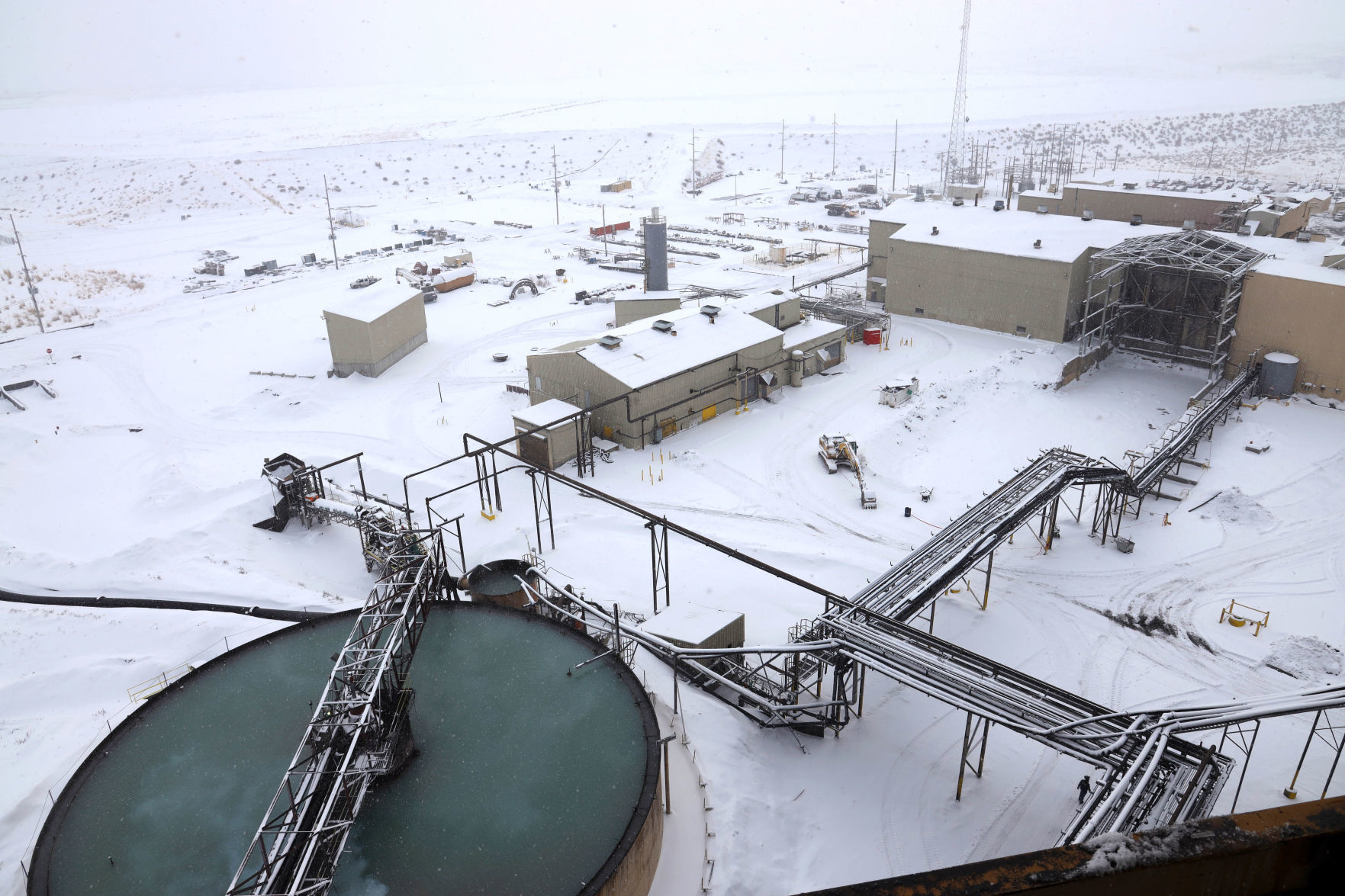 Jerritt Canyon Mine - Winter view